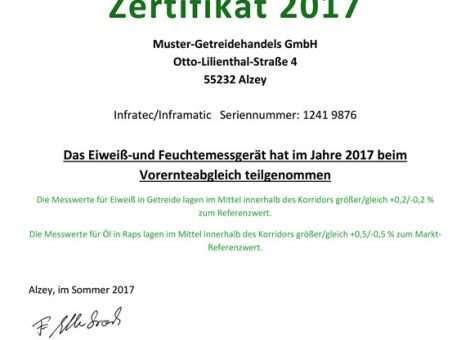 Getreideerfassung und Qualitätsanalytik