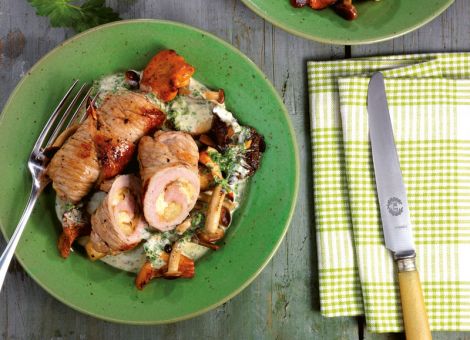 Kalbsrouladen mit Waldpilzen