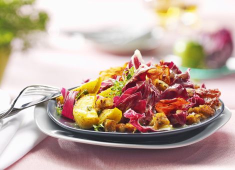 Radicchiosalat  mit Thymian-Äpfeln