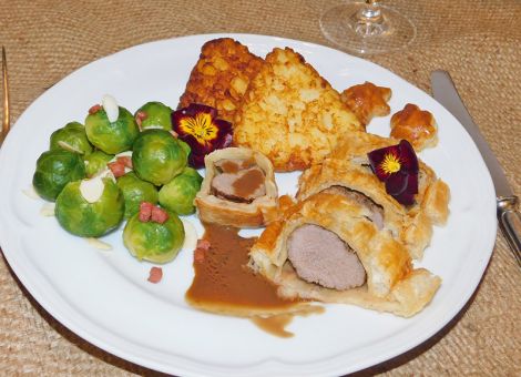 Rehrücken in Blätterteig