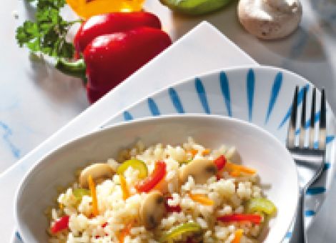 Buntes Gemüserisotto