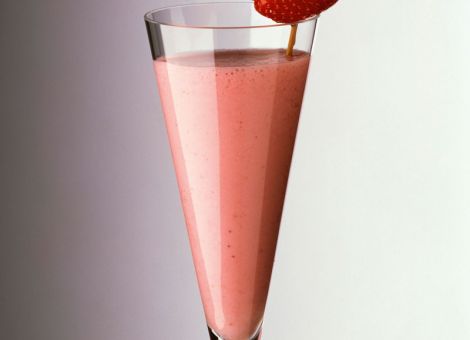 Erdbeer-Shake mit Milch