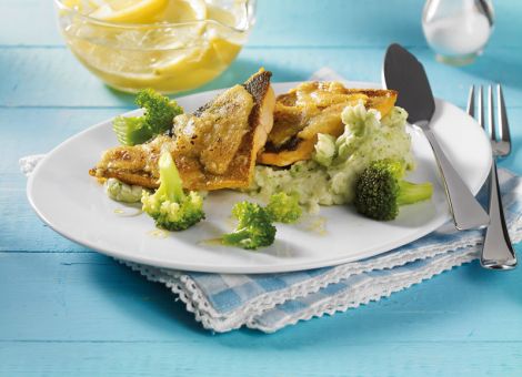 Lachsforellenfilets  mit Meerrettichkruste