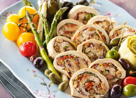 Mediterrane Hühnchenrollen