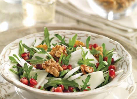 Rucolasalat mit Ziegenkäse