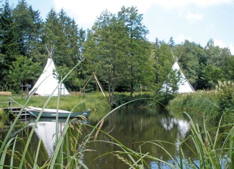 Übernachten im Tipi auf dem Bauernhof