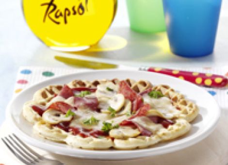 Leckere Pizzawaffeln