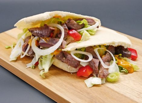 Pita mit  Rehfleisch