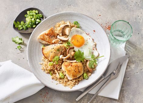 Bratreis mit Hähnchenbrust