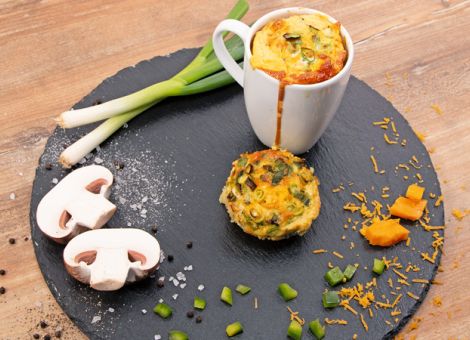 Kartoffelfrühstück aus dem Kaffeebecher