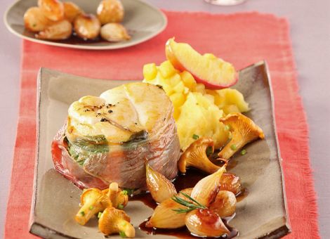 Seeteufel zu Perlzwiebeln  in Rhabarbernektar