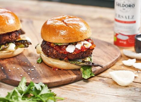 Knuspriger  Chicken-Burger