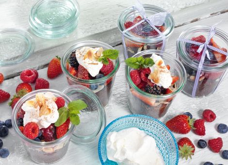 Buttermilchkuchen  im Glas