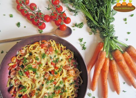 Spätzlepfanne mit Möhren