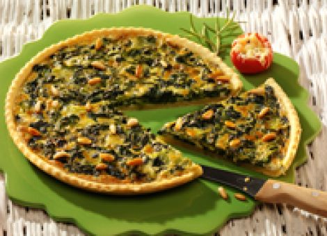 Spinat-Quiche mit Gorgonzola