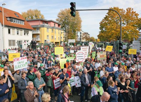 Landwirte demonstrieren gegen das Agrarpaket