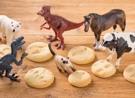Tierische  Abdruck-Kekse