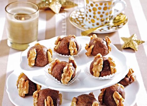 Schoko-Bethmännchen mit Walnüssen