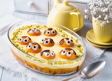 Bienchen-Pudding  mit Cookies