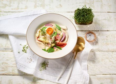 Spargelsuppe  mit Kokosmilch