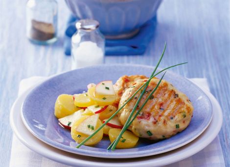 Gegrillte  Seelachsfrikadellen