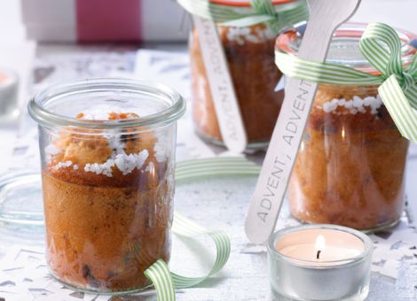 Mini-Stollen im Glas