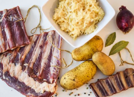 Geräucherte  Wildschweinrippchen