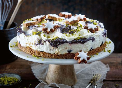 Zimtstern-Mohn-Torte