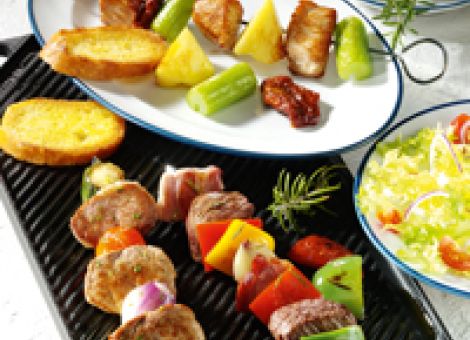 Dreierlei Grillspieße