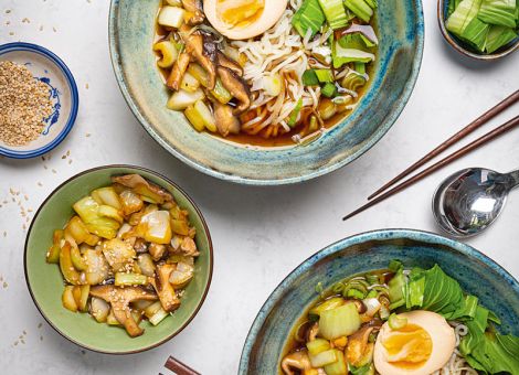 Miso-Ramen  mit Pak Choi