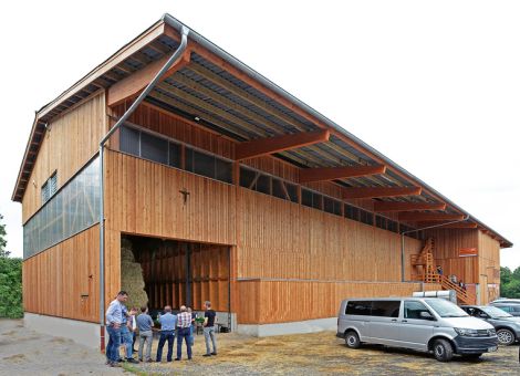 Neue Heubergehalle auf dem Rhönhof in Hofbieber-Mahlerts