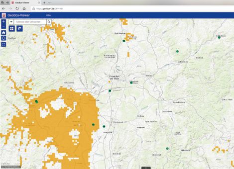 Geobox Hessen: Karte der Trockengebiete online