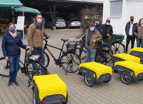 Direktvermarkter liefern jetzt mit dem Fahrrad aus
