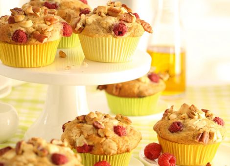 Süße Himbeermuffins