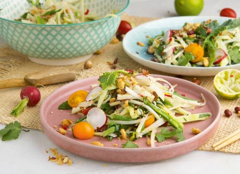 Thailändischer Kohlrabisalat
