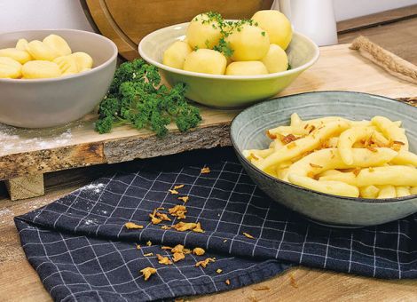 Rezept für Knödel,  Gnocchi und Schupfnudeln