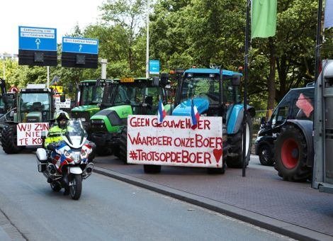 Niederländische Bauern wütend und verzweifelt