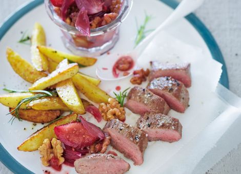 Walnuss-Pflaumen-Chutney  zu Lammfleisch