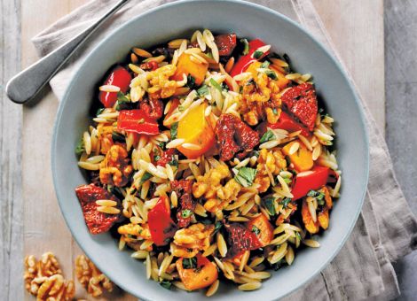 Orzo-Pasta mit Butternut