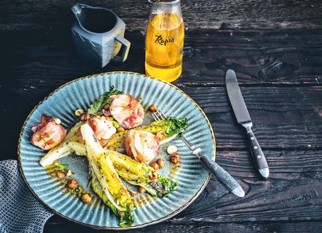 Gebratener  Romanasalat