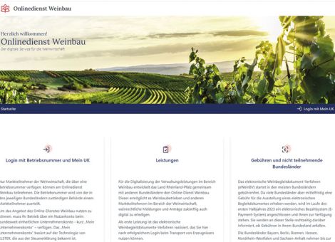 Weinwirtschaft wird digitaler – auch in der Verwaltung
