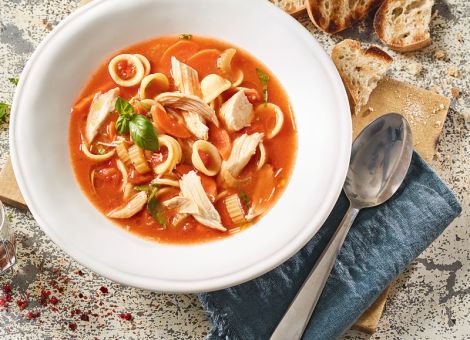 Scharfe Hühnersuppe