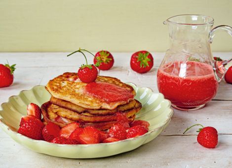 Erdbeer-Pancakes
