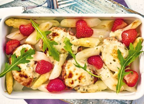 Spargel-Töpfchen  mit Filet