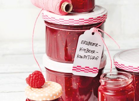 Erdbeer-Himbeer-Konfitüre