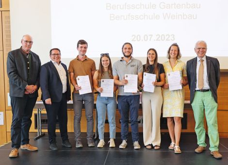 Feier der berufsbildenden Schule für Wein- und Gartenbau
