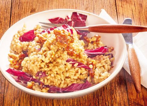 Radicchio-Risotto mit Biss