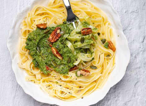 Pasta  mit Grünkohl-Pesto
