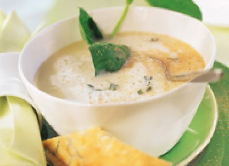 Geschäumte Kartoffelsuppe