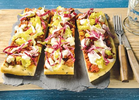 Hackfleischpizza  vom Blech